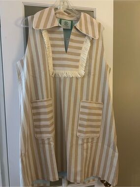 House of MBR Sandune Stripe Sleeveless Cassidy short dress NWT sz. 3(xl)
